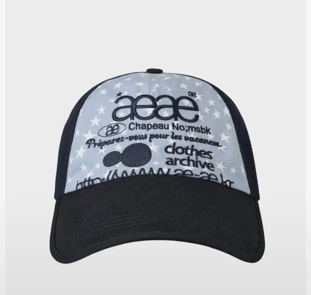 aeae WEB LOGO STAR MESH CAP [SKYBLUE] | 브랜드 중고거래
